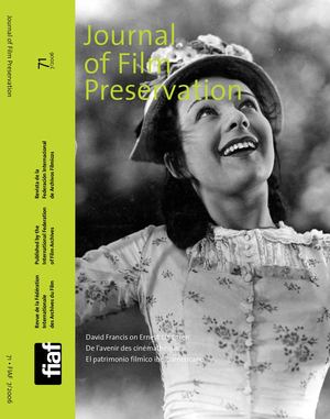 JOURNAL OF FILM PRESERVATION #71, July 2006