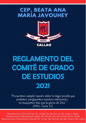 Reglamento Comite De Padres 2021
