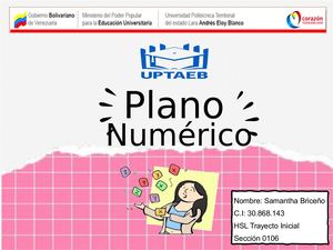 Plano Numérico, Presentación