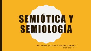 Semiótica Y Semiología