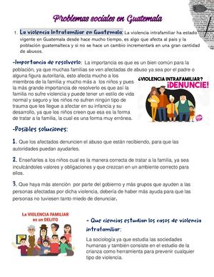 Problemas Sociales En Guatemala 1023