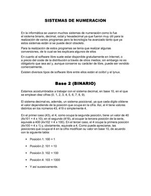 Sistemas De Numeracion