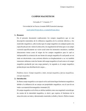 Ensayo Campo Magnetico