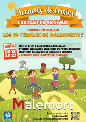 Programme des vacances de Printemps Sérignac