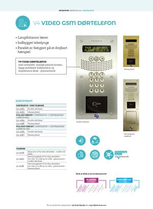 V4 VIDEO GSM DØRTELEFON