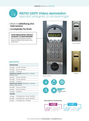 RENO GSM Video Dørtelefon