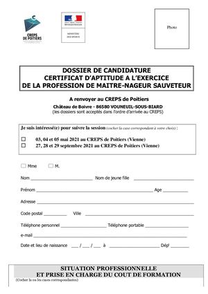 DOSS INSCRIPTION CAEPMNS Vienne 2021