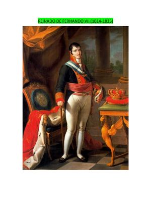 Reinado De Fernando Vii (1814 1833)