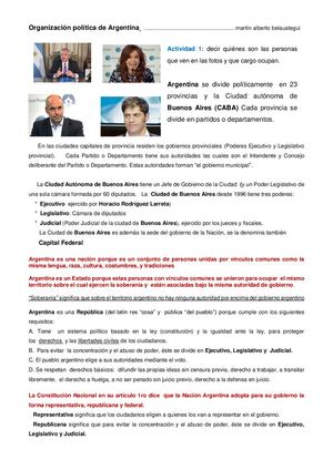 Organización política de Argentina
