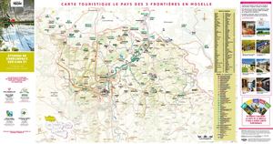 Carte touristique - Le Pays des 3 Frontières en Moselle