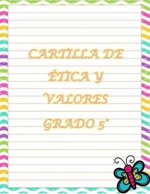 Cartilla De ÉTica Y Valores 4