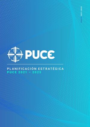 Plan Estratégico PUCE 2021 - 2025