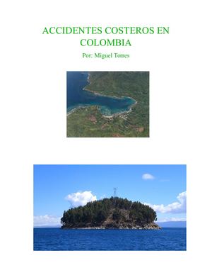 Glosario De Accidentes Costeros En Colombia de Miguel