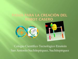 Pasos Para La Creación Del Robot Casero