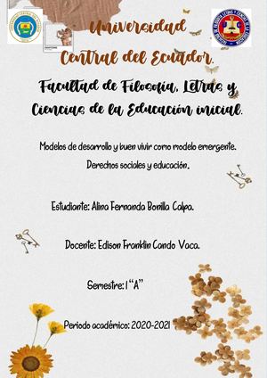 Bonilla Alina 1a Portafolio Estudiantil Modelos de Desarrollo y buen vivir