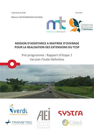 Mission Amo Extensions Tcsp Martinique Rapport Etape 1
