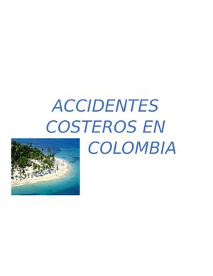 Accidentes Costeros En Colombia