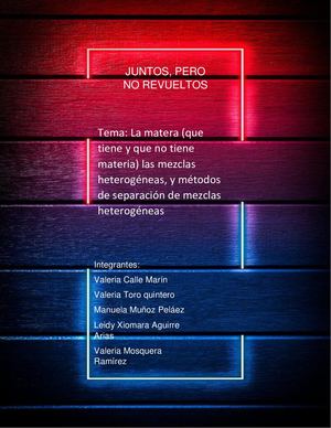 juntos pero, no revueltos