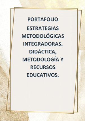Estrategias Metodológicas Integradoras- Portafolio Virtual de Evidencias 5to "A"