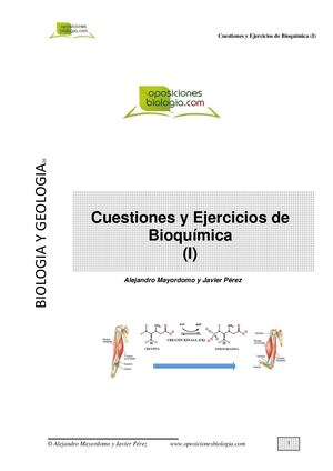 EJERCICIOS BIOQUÍMICA (I).