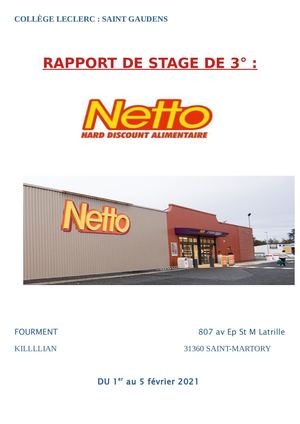 Killian Rapport De Stage