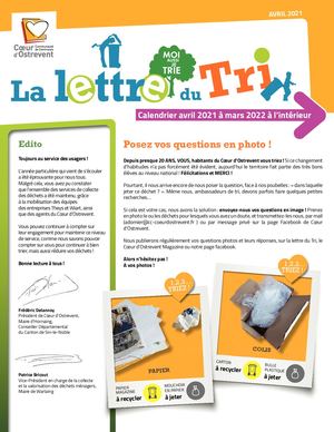 Lettre du Tri 2021 du Cœur d'Ostrevent