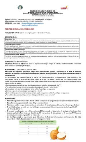 Segundo Periodo Grado 8