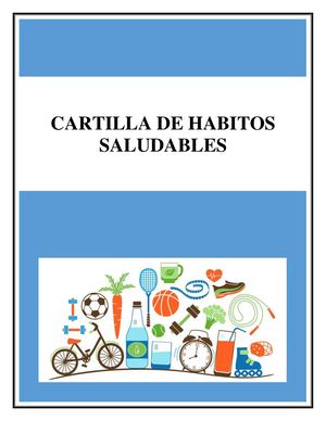 Cartilla De Habitos Saludables