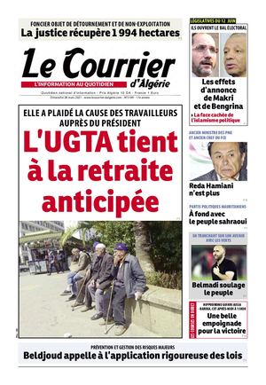 Le Courrier d'Algérie du dimanche 28 mars 2021