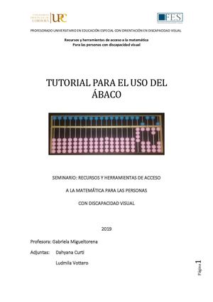 Tutorial Abaco Suma y Resta