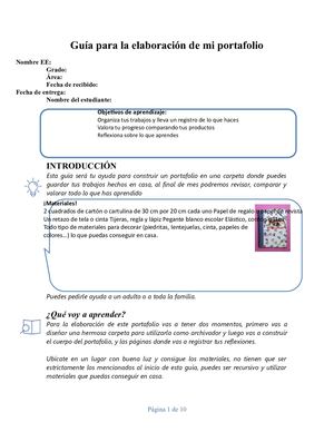 PARA ELABORAR PORTAFOLIO