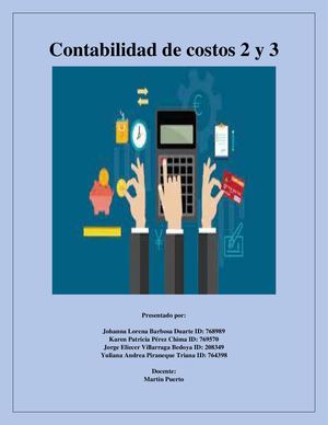 Contabilidad De Costos 2 Y 3