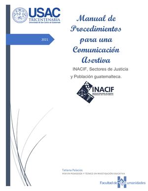 Manual De Procedimientos Para Una Comunicación Asertiva