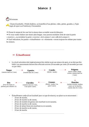 Semaine 10 Séance 2