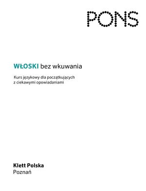 Bez wkuwania. Język włoski dla początkujących PONS