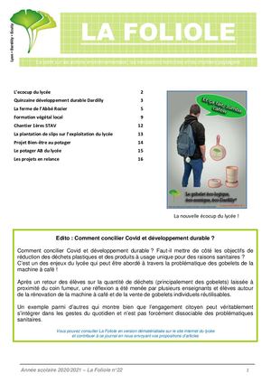 La Foliole N° 22