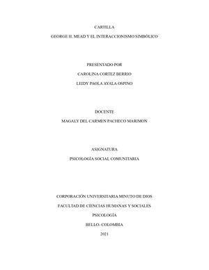 George H Mead Y El Interaccionismo Simbólico 1