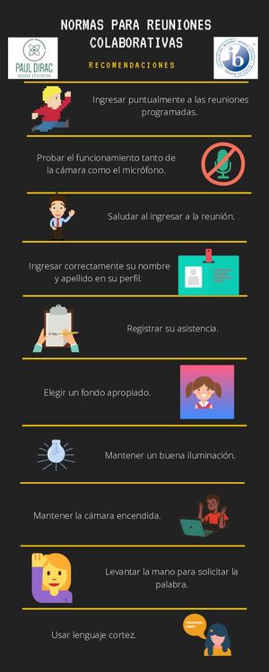 Normas Para Reuniones Colaborativas U.E.P.D.