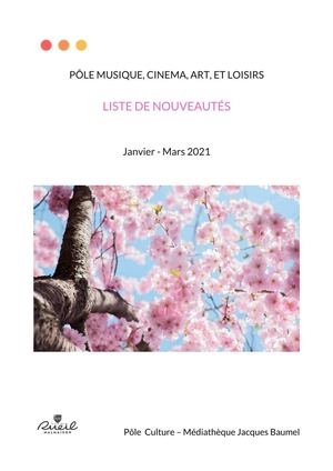 Liste de nouveauté Janvier - Mars 2021