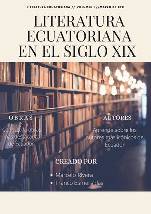 LITERATURA ECUATORIANA
