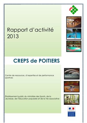 Rapport D'activité CREPS 2013