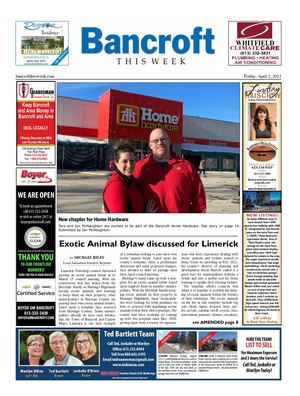 Bancroft This Week April 2, 2021