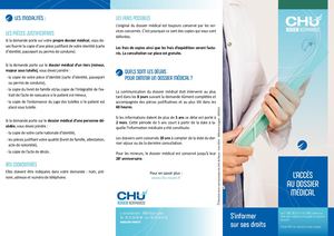 Acces dossier médical - CHU de Rouen