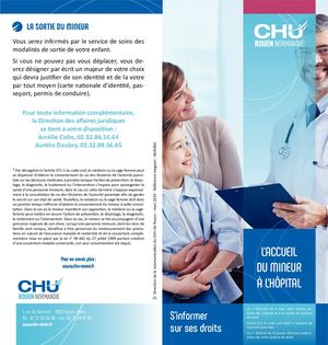Accueil du mineur à l'hopital - CHU de Rouen