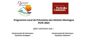 Programme Local de Prévention des Déchets Montagne PLPD