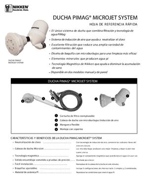 Ducha Manual Pared Infografia Ficha Técnica