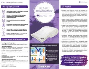 Kenko+sleep+comforter, Ficha Tecnica Avion Tecni