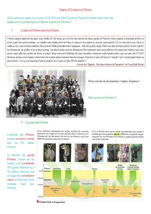 Chapitre 15 Evolution De L Homme