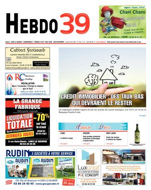 HEBDO39 Lons Semaine 13 2021