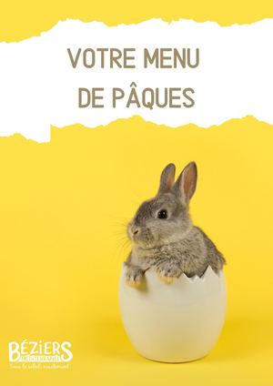 Votre Menu De Pâques 2021
